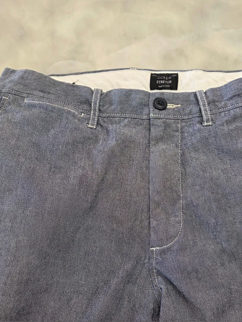J. Crew Stretch 484 Slim Gray Casual Pants Size 30